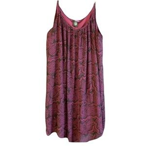 LYS Mini Dress Purple Black Spaghetti Straps Womens Size 3X